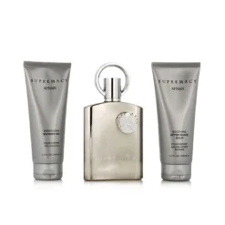 Afnan Supremacy Silver EDP 100 Ml + ASB 100 Ml + SG 100 Ml (uomo)