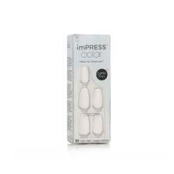 KISS ImPRESS Color Press-On Manicure M (501 Frosting) 30 Pcs